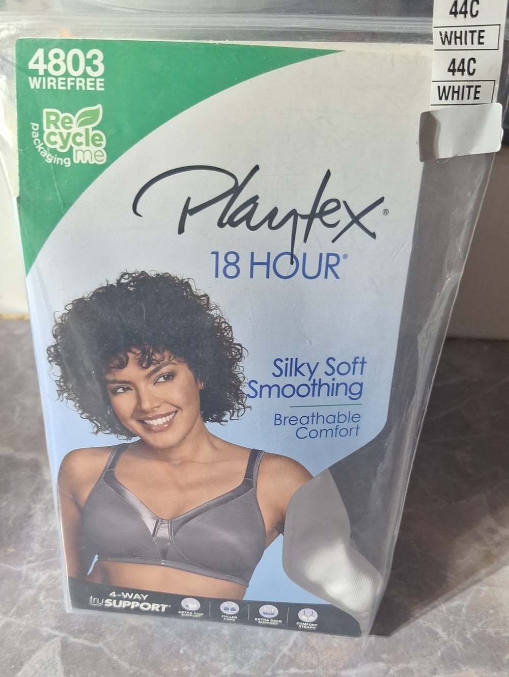 Playtex 18 Hour Silky Soft Smoothing Wirefree Bra - Gray